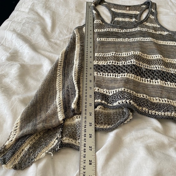 Free People Women's‎ Crochet Asymmetrical See-Through Layering Tank Top Size XS - Picture 11 of 12